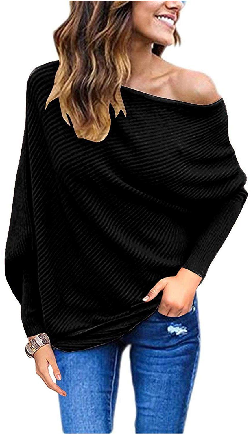 loose shoulder sweater