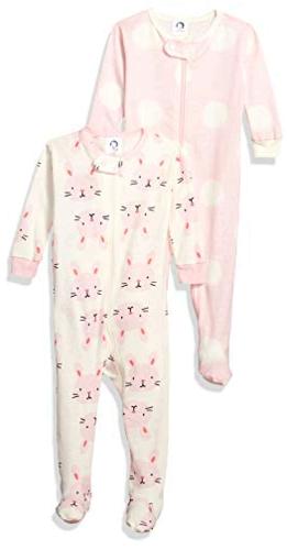 Gerber Baby Boys Organic 2 Pack Cotton Footed Pajamas