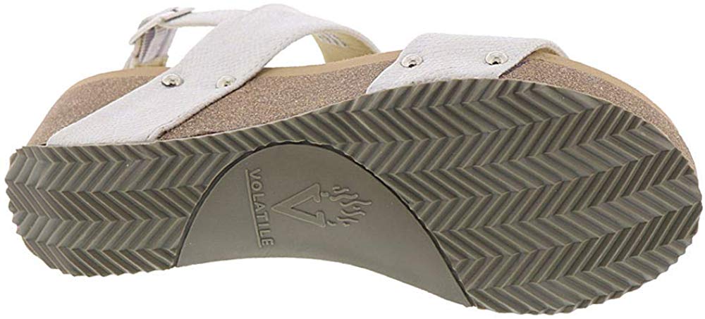 Volatile Womens Pickups Open Toe Casual Platform Sandals, White, Size 9.0 yZX7 | eBay