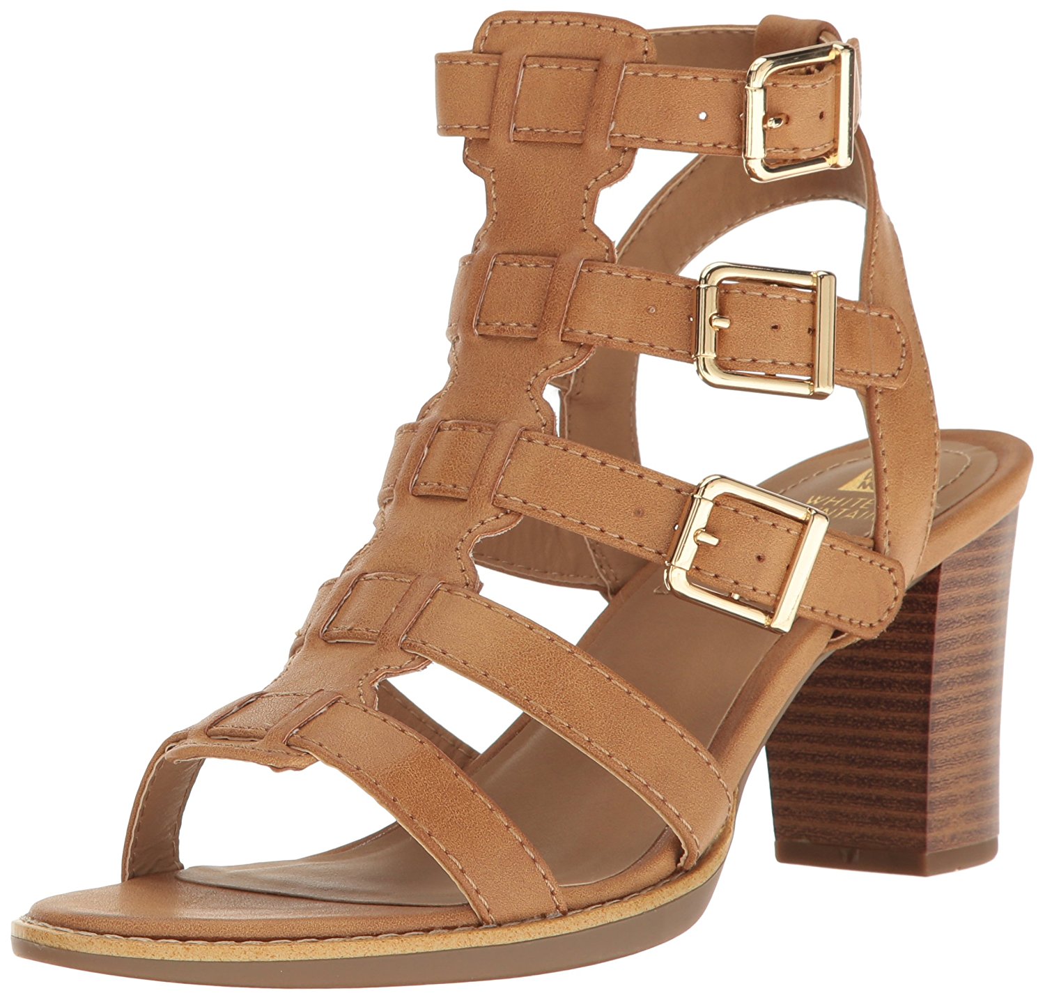 white mountain open toe booties