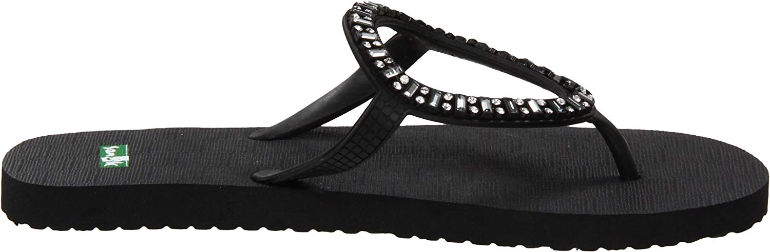 Sanuk Women's Ibiza Monaco Flip-Flop, Black, Size 10.0 WxCF 643388268978 | eBay