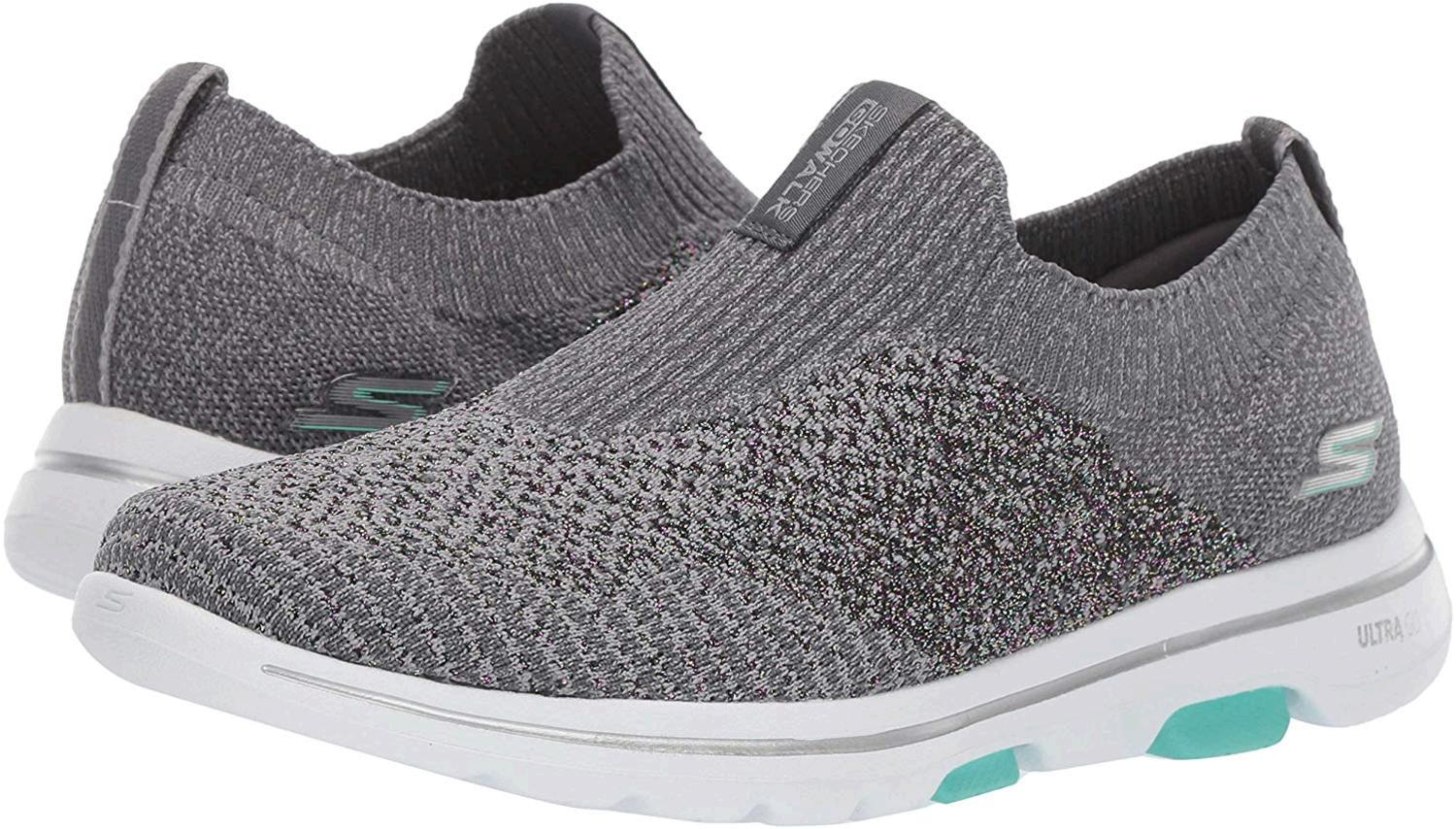 Skechers Women's Go Walk 5-Enlighten Sneaker, Grey, Size 7.0 md7k | eBay