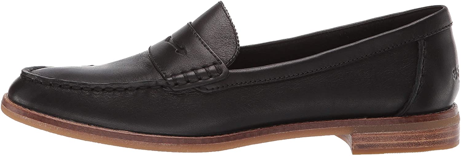 sperry black loafers womens