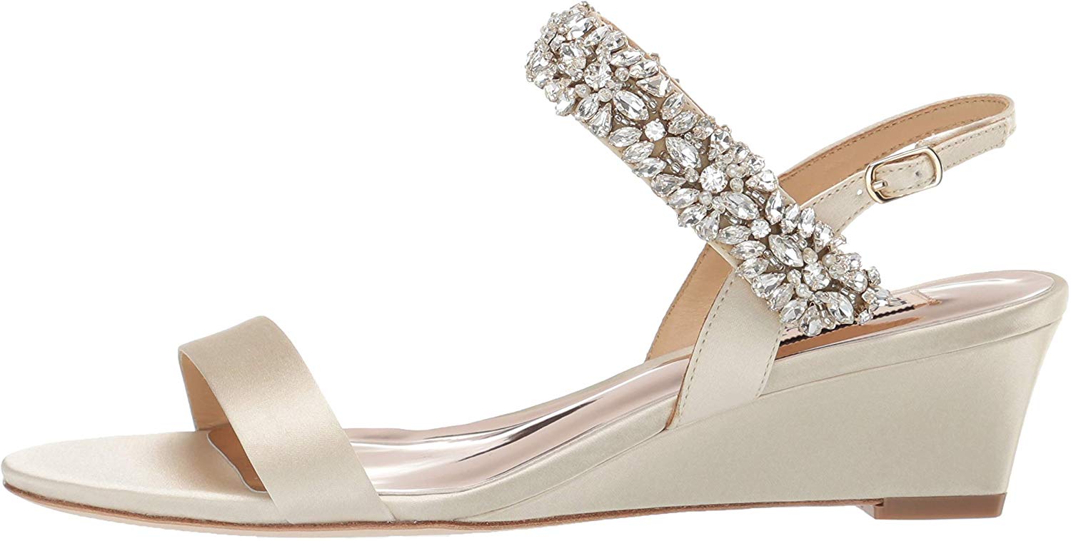 badgley mischka wedge heels