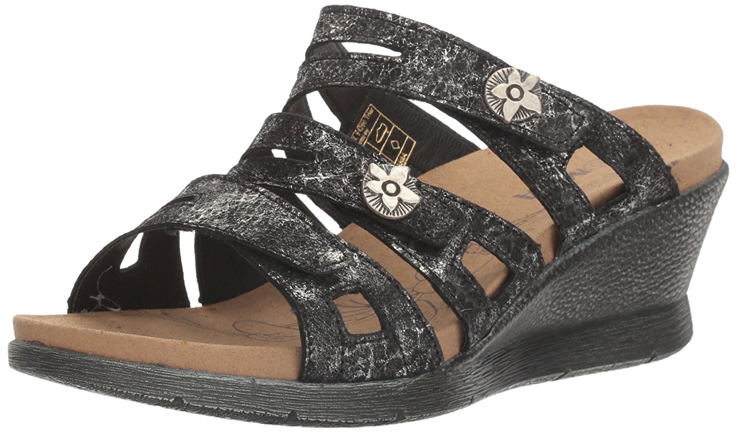 Romika Womens Nevis 04 Leather Open Toe Casual Platform Sandals Black Size 90 Romika Womens Nevis 04 Leather Open Toe Casual Platform Sandals Black Size 90
