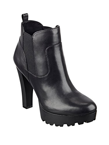 guess women's hestia lug sole chelsea booties