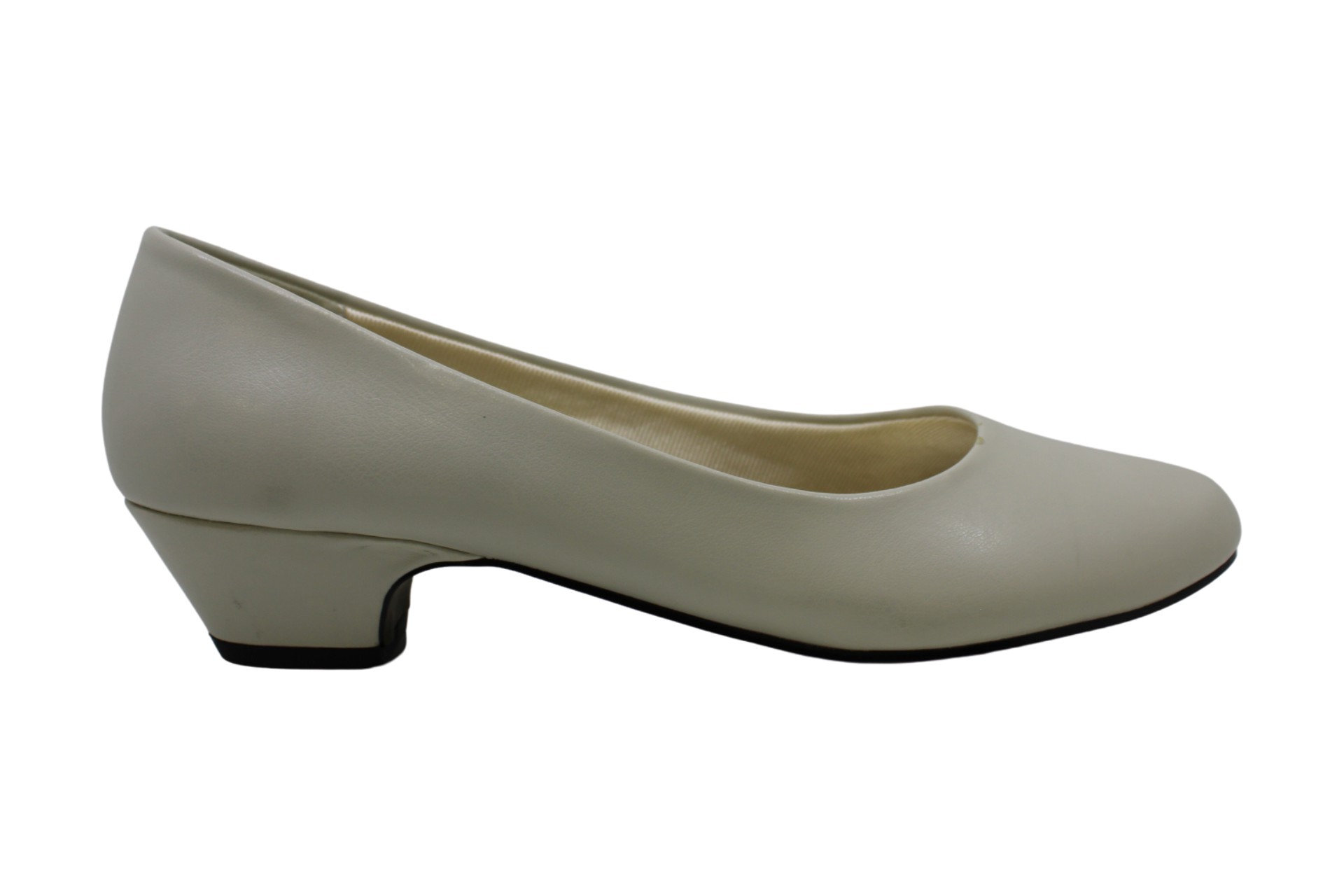 Easy Street Womens Halo Round Toe Classic Pumps, Bone