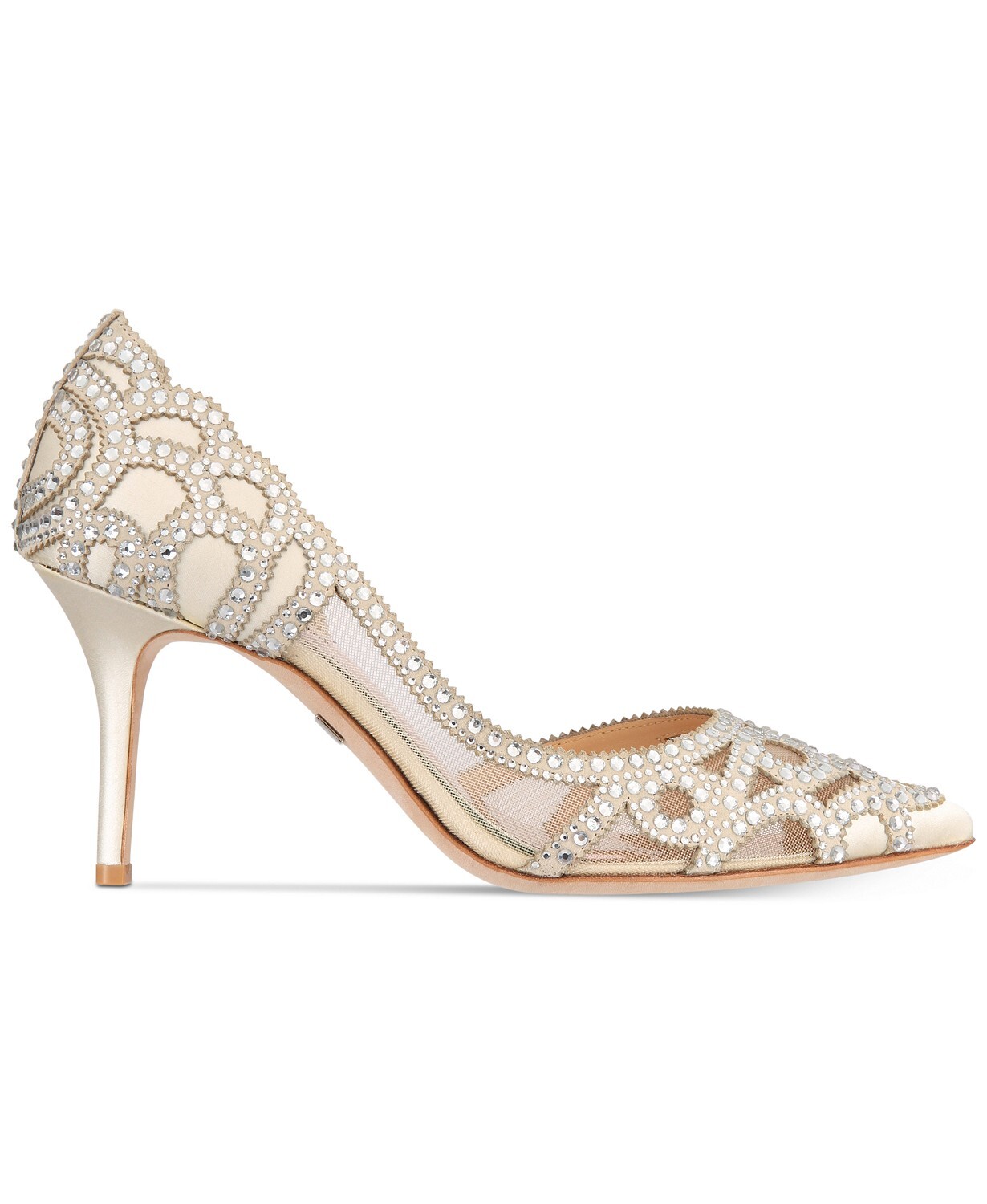 Badgley mischka marissa embellished evening pumps Clearance