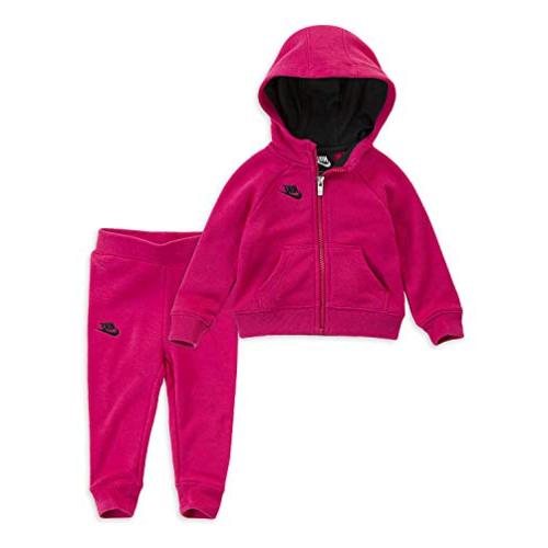Nike Children's Apparel Girls' Toddler Hoodie and, Rush Pink/Black ...