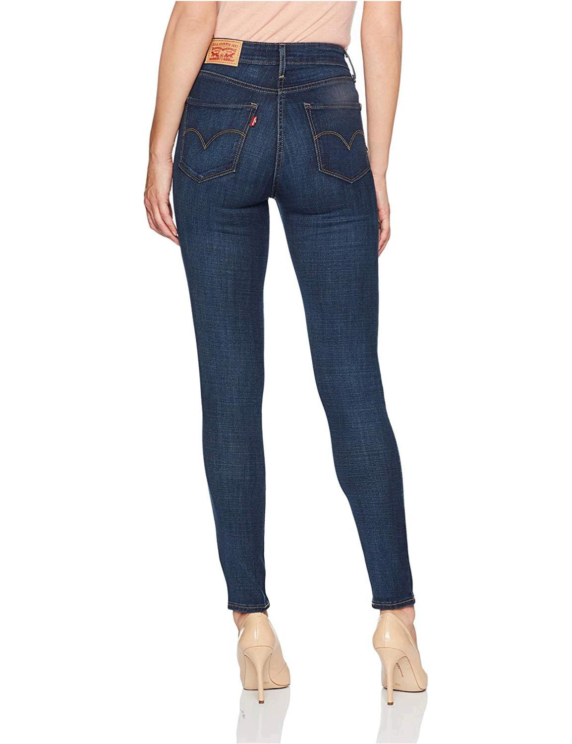 levi-s-women-s-721-high-rise-skinny-jeans-blue-blue-story-size-34-short-qm5n-ebay