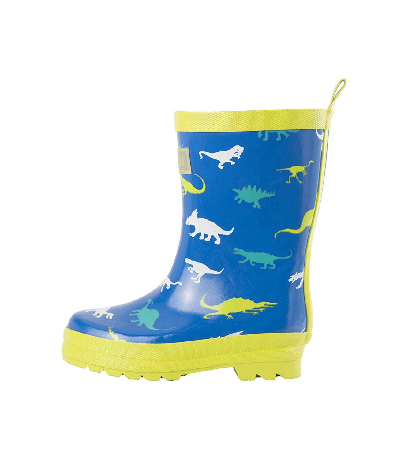 Hatley Boys' Printed Rain Boots Raincoat,, Dinosaur Menagerie, Size 5