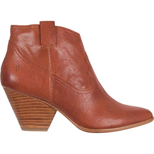 FRYE Women's Reina Leather Booties Pointed Toe, Cognac, Size 9.5 0u3e ...