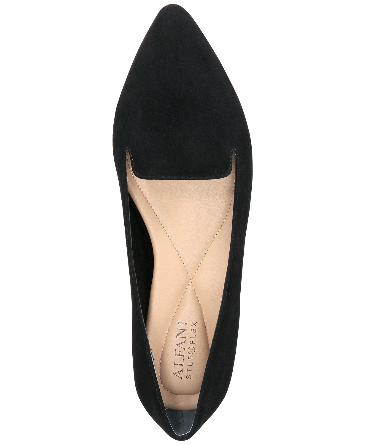 Alfani Womens Poeel Suede Pointed Toe Loafers, Black, Size 8.5 9URQ | eBay