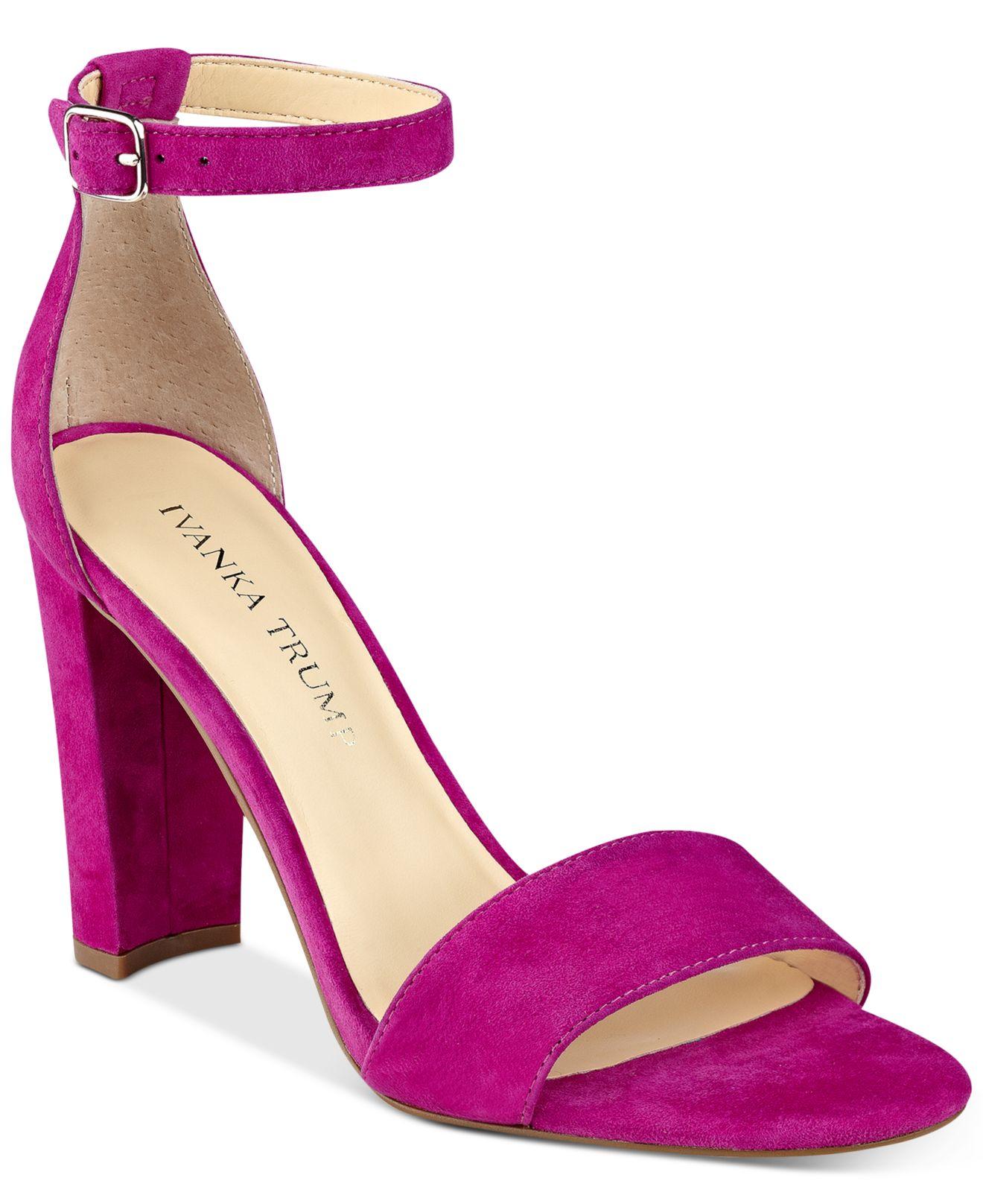Ivanka Trump Womens Emalyn Leather Open Toe Formal Ankle Strap Pink Size 85 F Ivanka Trump Womens Emalyn Leather Open Toe Formal Ankle Strap Pink Size 85 F