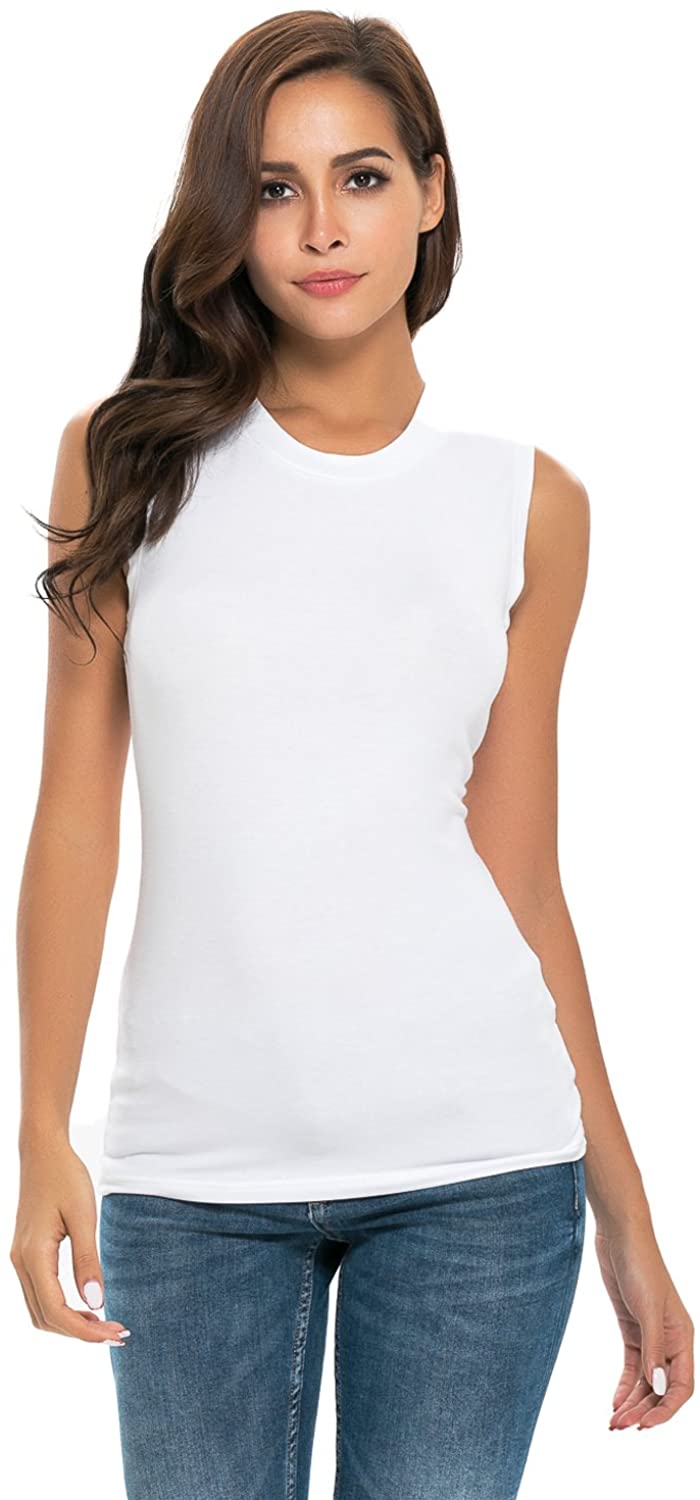 Download A Grain of Wheat Women Sleeveless Mock Turtleneck T Shirt ...