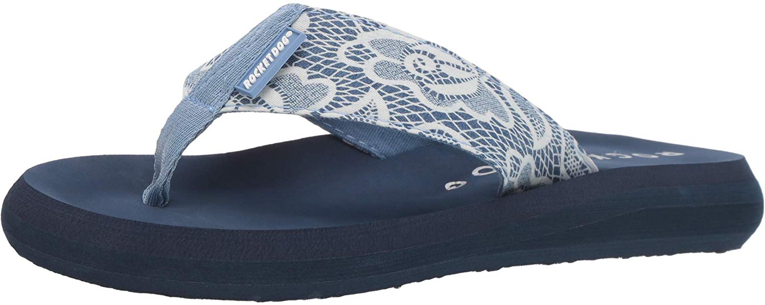 blue rocket dog flip flops