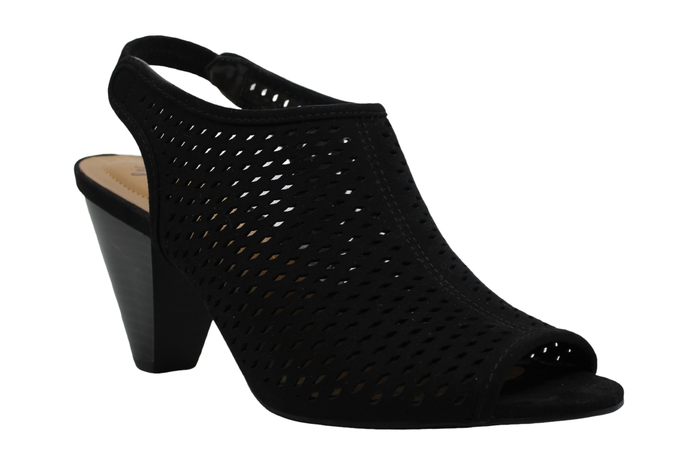 Style & Co. Womens Haana Peep Toe Casual Ankle Strap Sandals, Black, Size 6.5 | eBay