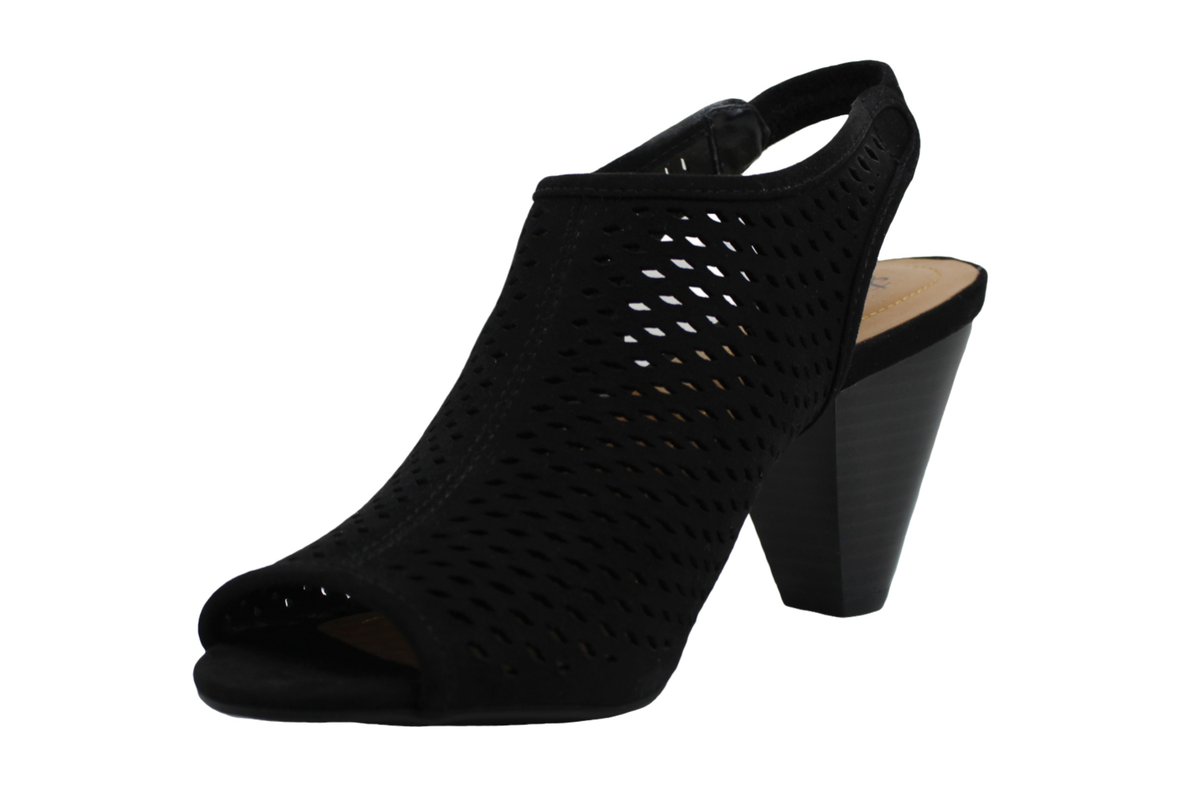 Style & Co. Womens Haana Peep Toe Casual Ankle Strap Sandals, Black, Size 6.5 | eBay