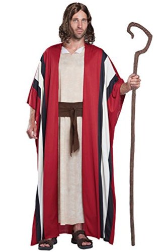 California Costumes Men's Shepherd Moses Adult, Red/Tan, Size Large/X ...