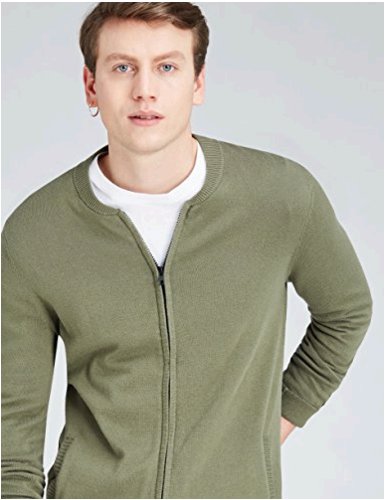 mens bomber cardigan