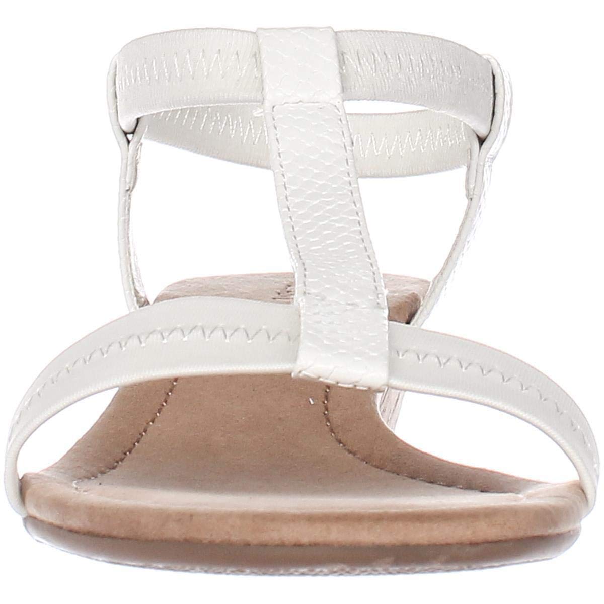 white t strap wedge sandals