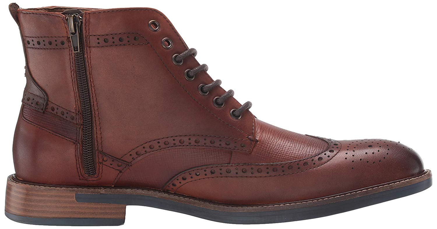 steve madden combat boots cognac