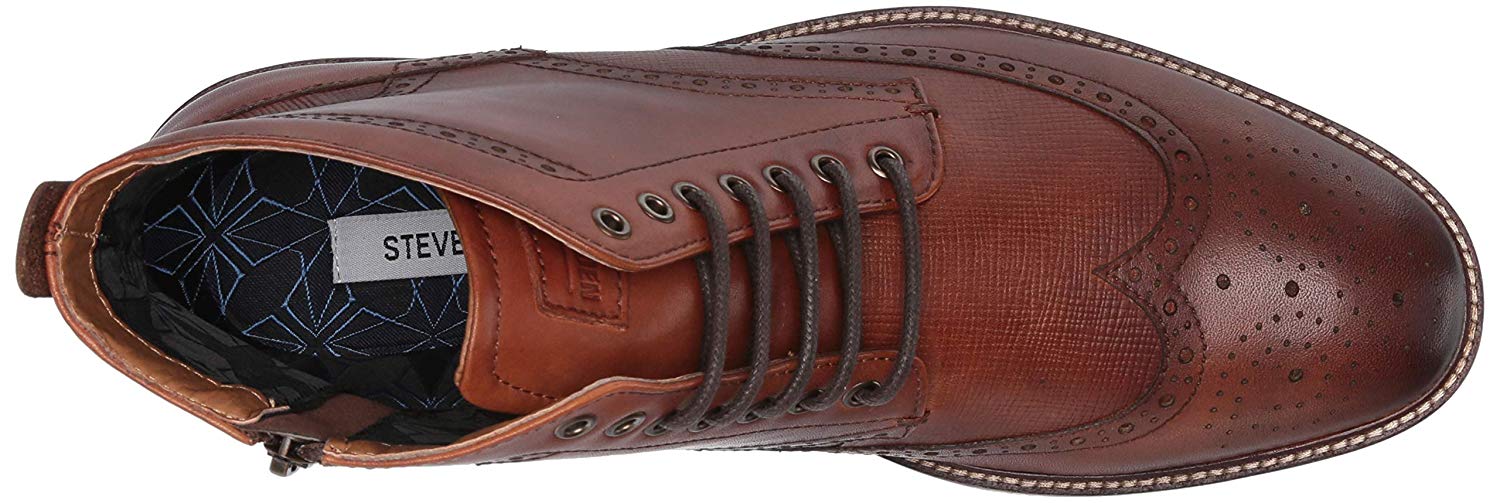 steve madden combat boots cognac