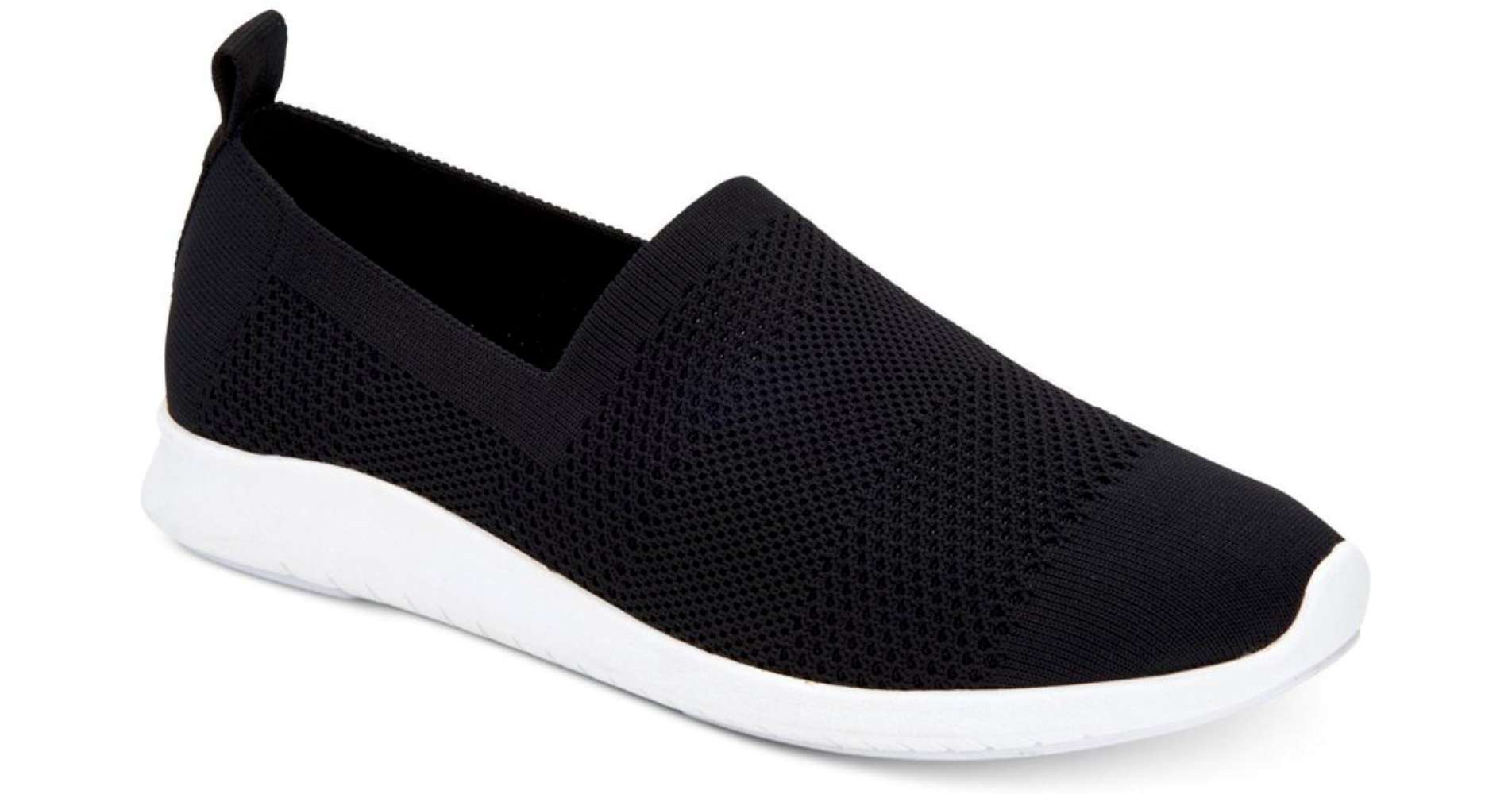 Ideology Womens Masonn Fabric Low Top Slip On Fashion Sneakers, Black