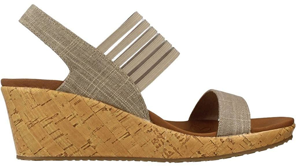 Skechers Womens beverlee Closed Toe Casual Platform Sandals, Beige, Size 10.0 J9 | eBay