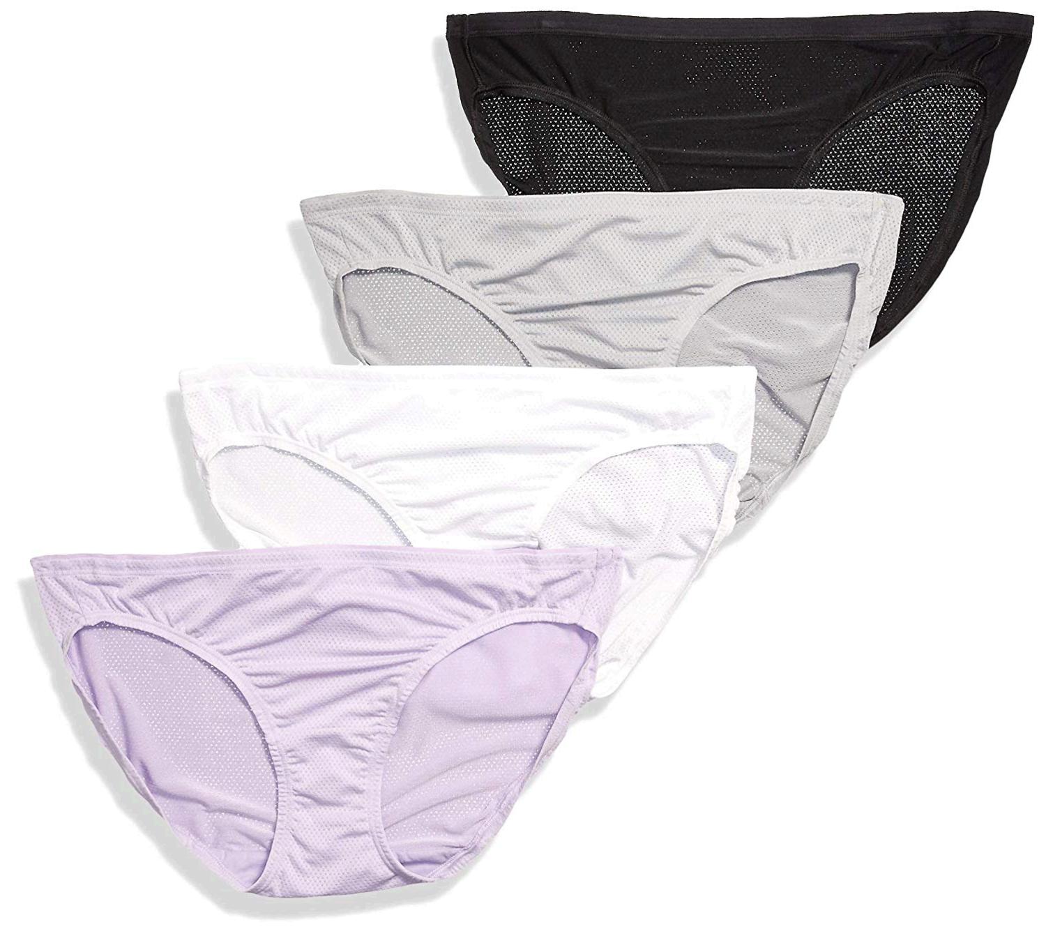 Fruit of the Loom Women's Underwear Breathable Panties, MultiColor