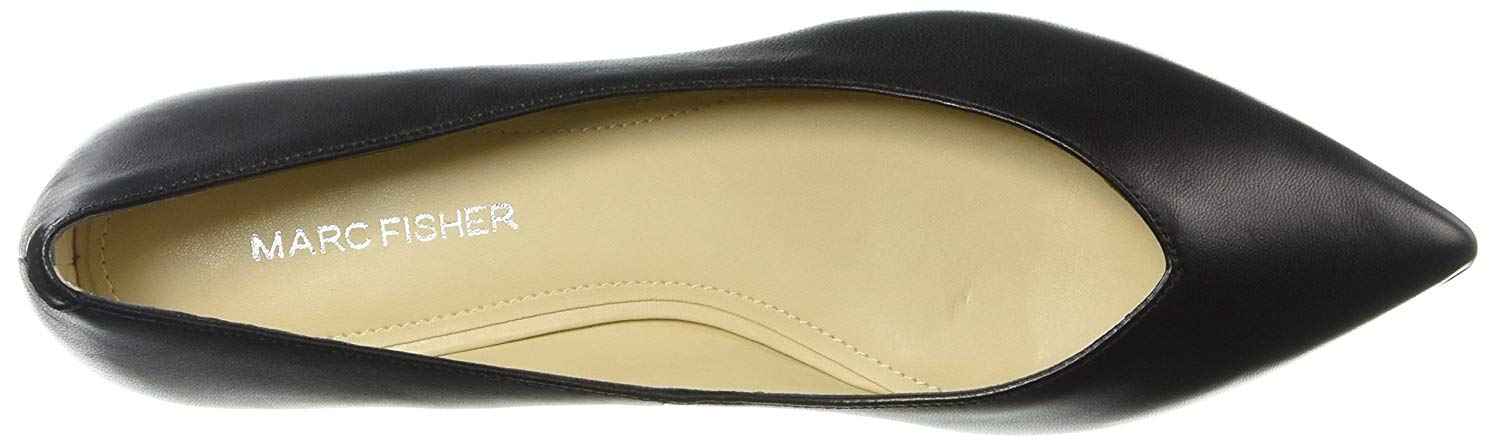 marc fisher analia pointed-toe flats black