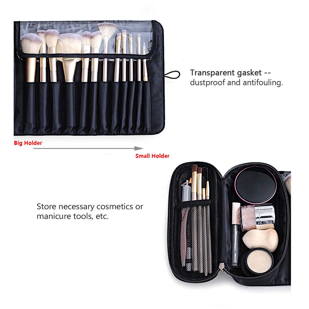 portable makeup brush holder