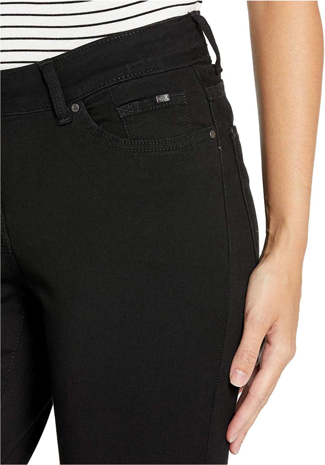 LEE Women's Modern Series Curvy Fit Bootcut Jean with Hidden, Black ...