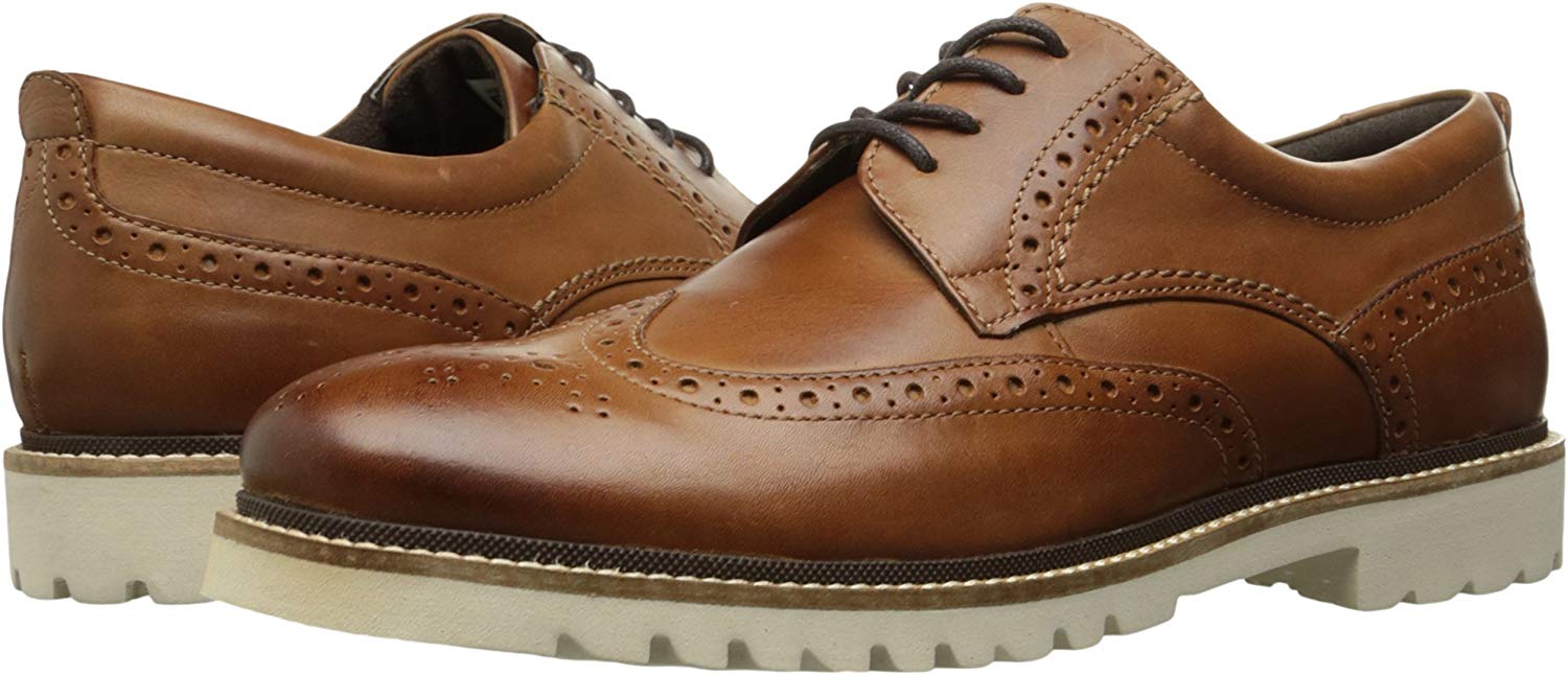 rockport marshall wingtip black