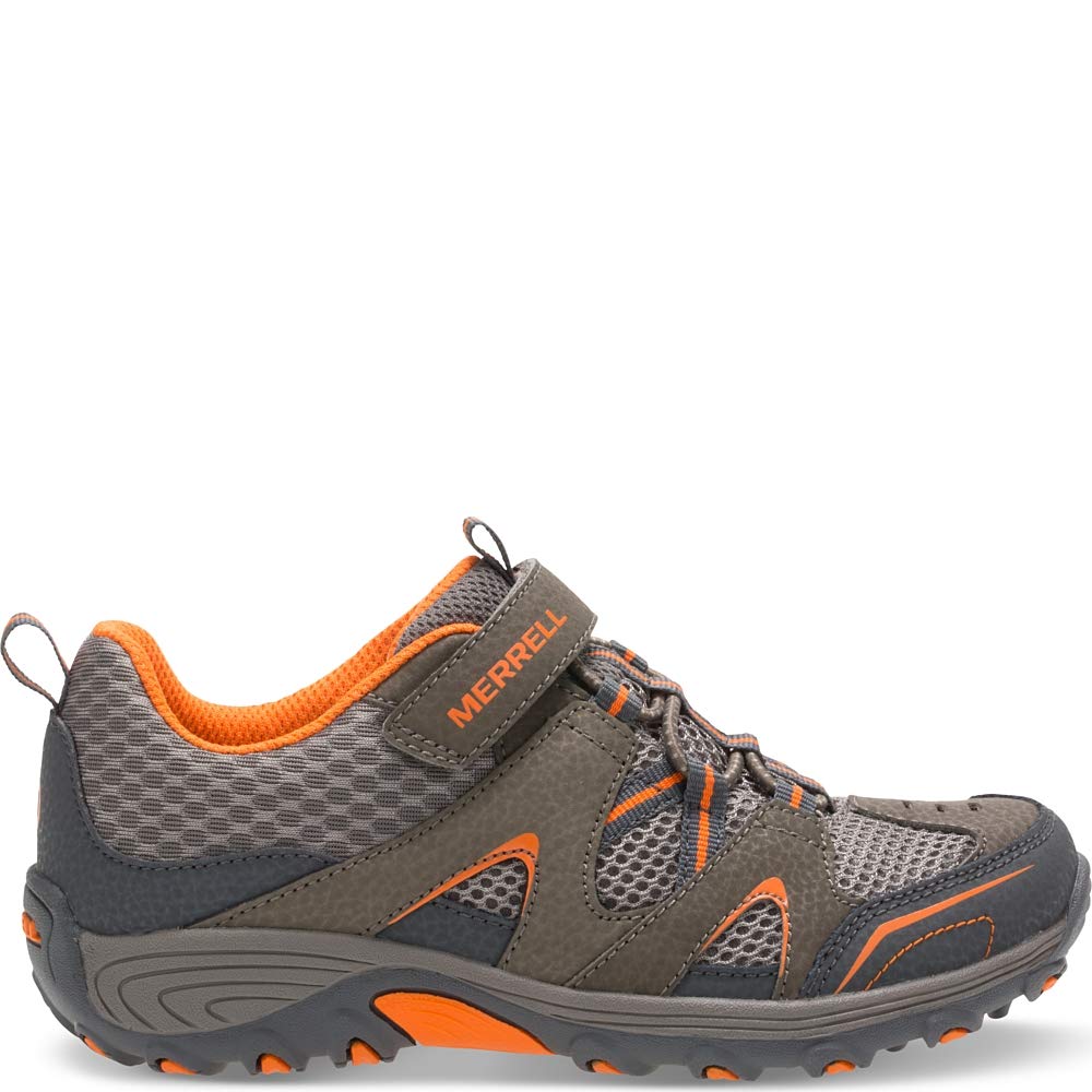 Merrell Trail Chaser Hiking Shoe, Gunsmoke/Orange, Size 12
