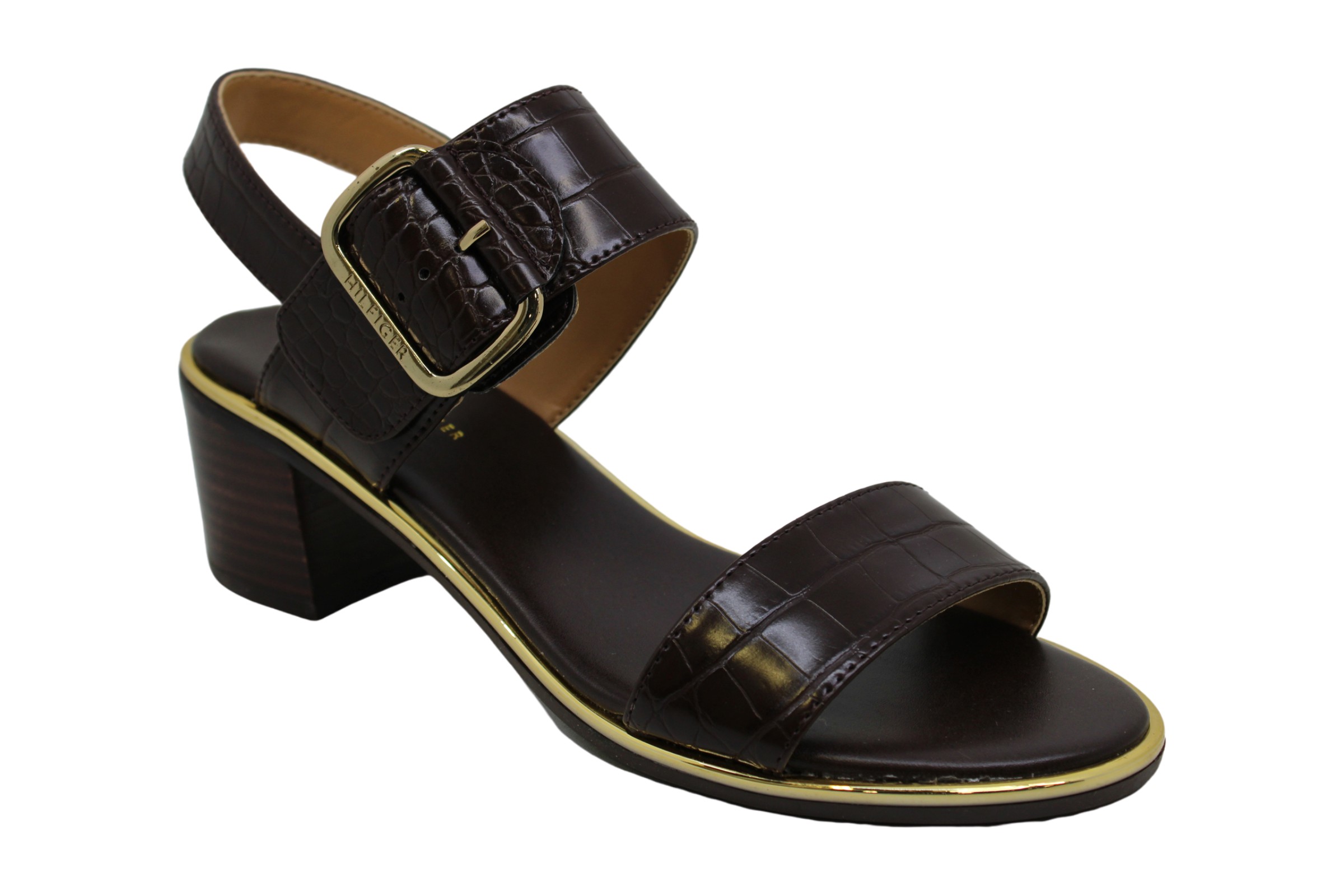 Tommy Hilfiger Womens Katz2 Leather Open Toe Casual Slingback, Brown, Size 7.5 I 192734332899 | eBay