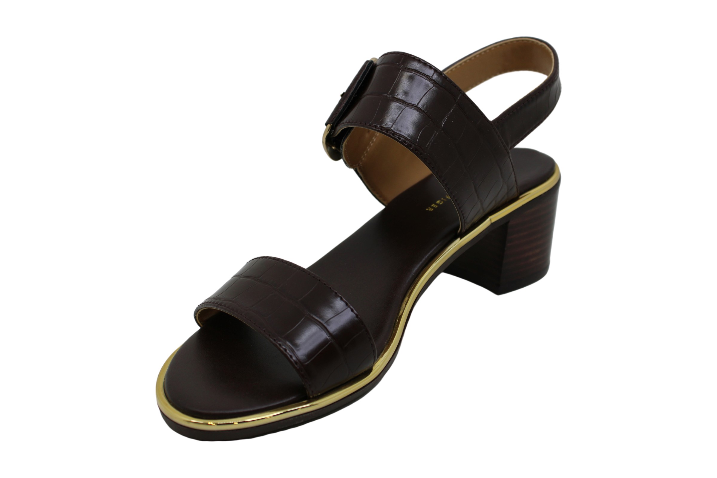 Tommy Hilfiger Womens Katz2 Leather Open Toe Casual Slingback, Brown, Size 7.5 I 192734332899 | eBay