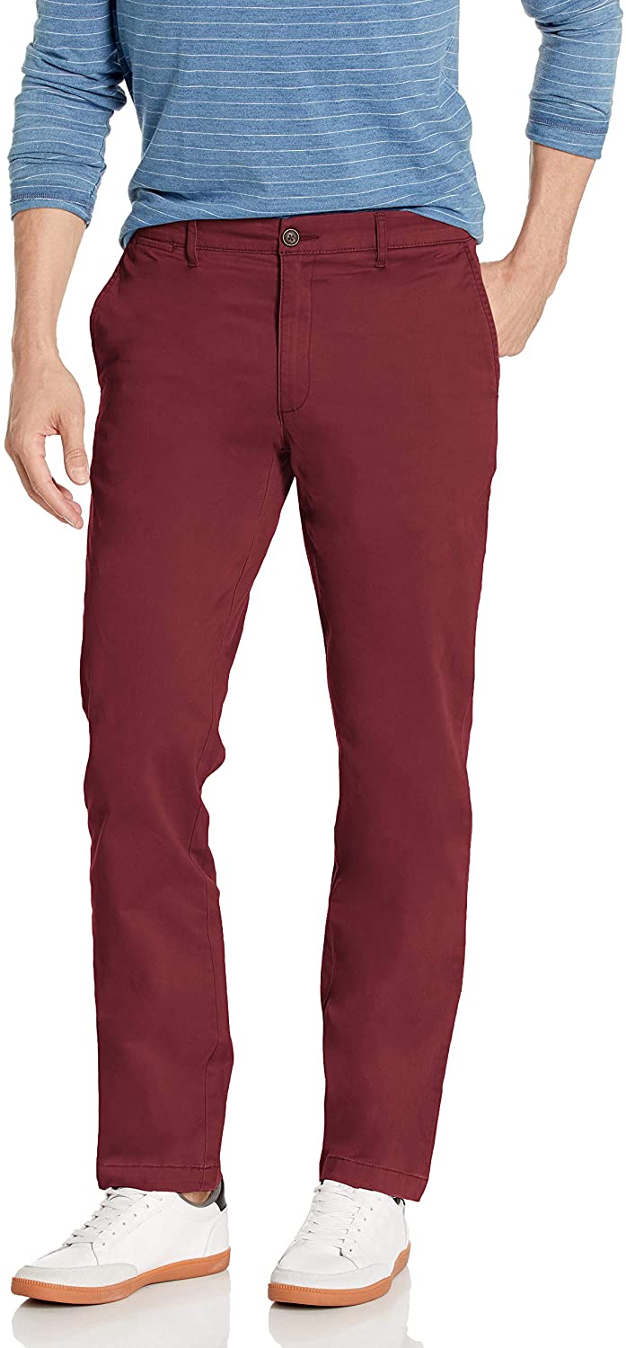 slim fit stretch chino pants