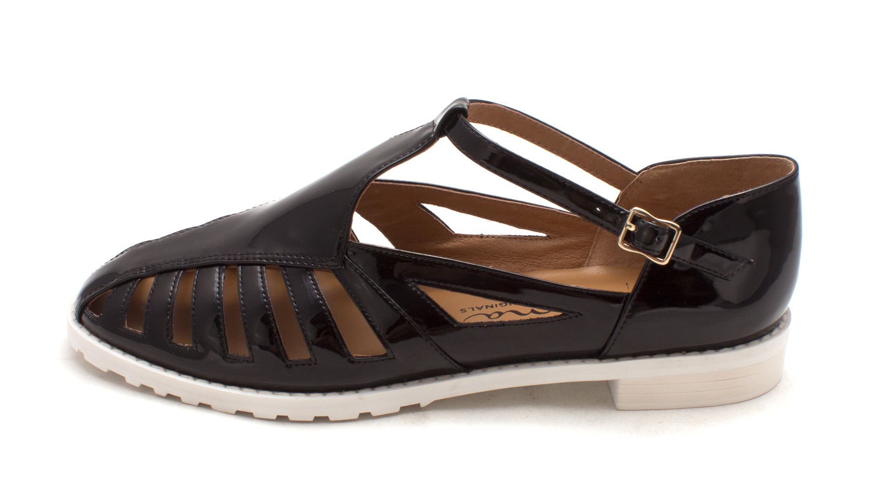 Nina Originals Womens Edge Closed Toe Casual Slide Black Patent Size 70 Nina Originals Womens Edge Closed Toe Casual Slide Black Patent Size 70