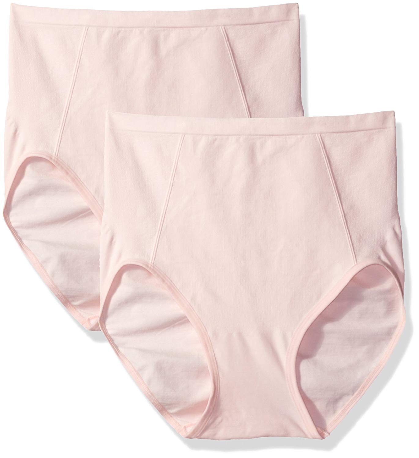 Bali Women's Shapewear Seamless Brief Ultra Control 2-Pack,, Pink, Size ...