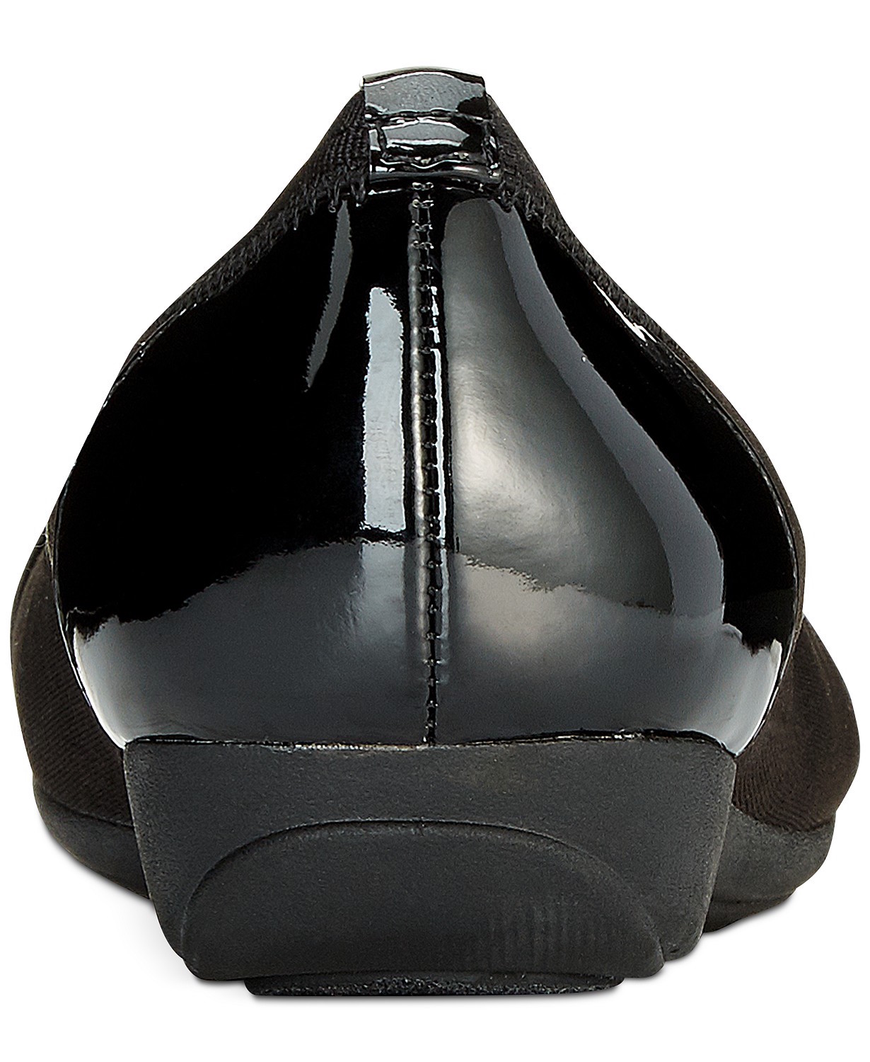 black square toe ballet flats