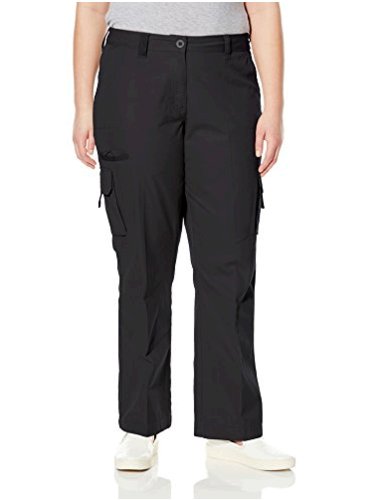 dickies Women's Plus Size Relaxed Cargo Pant,, Rinsed Black, Size 22W ...
