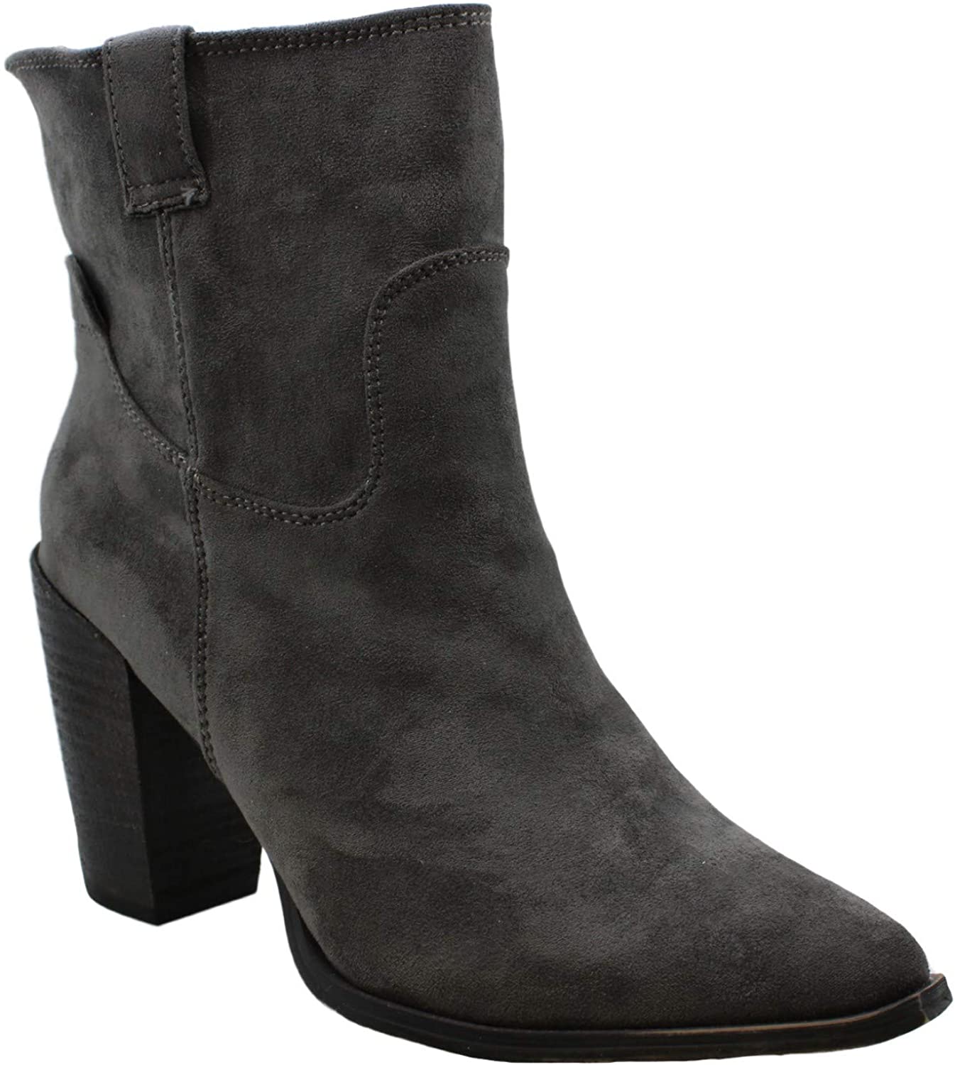 Very G Womens Rosie Suede Pointed Toe Mid-Calf Fashion Boots, Grey ...