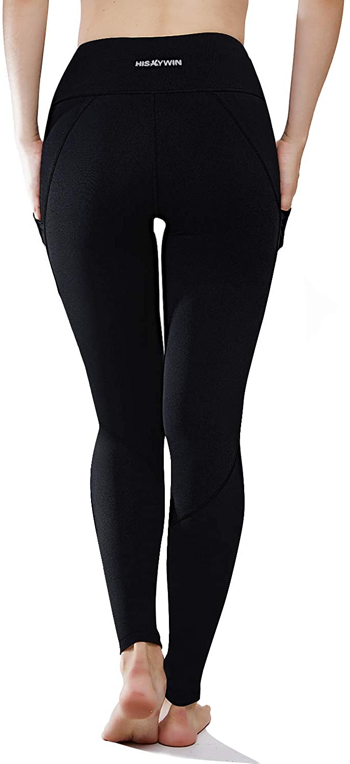 black yoga pants with pockets