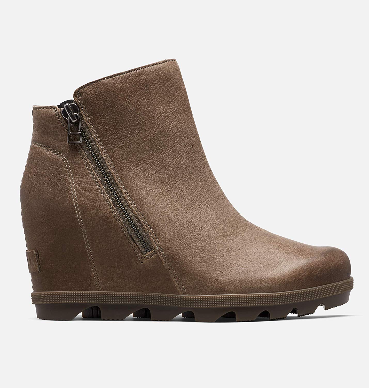sorel joan of arctic wedge brown