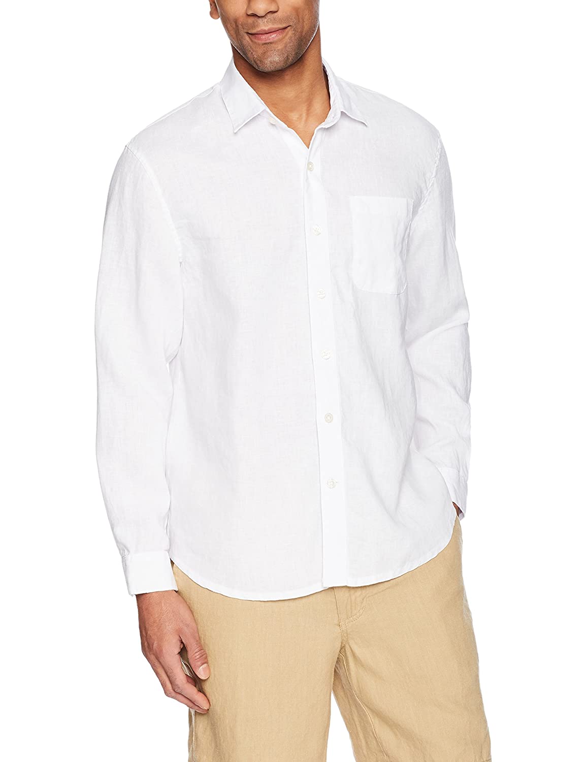 white linen shirt men's uk