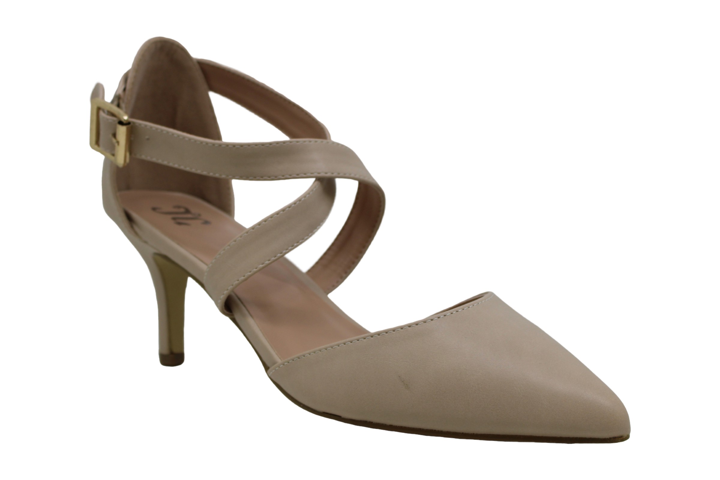 journee collection riva strap pumps