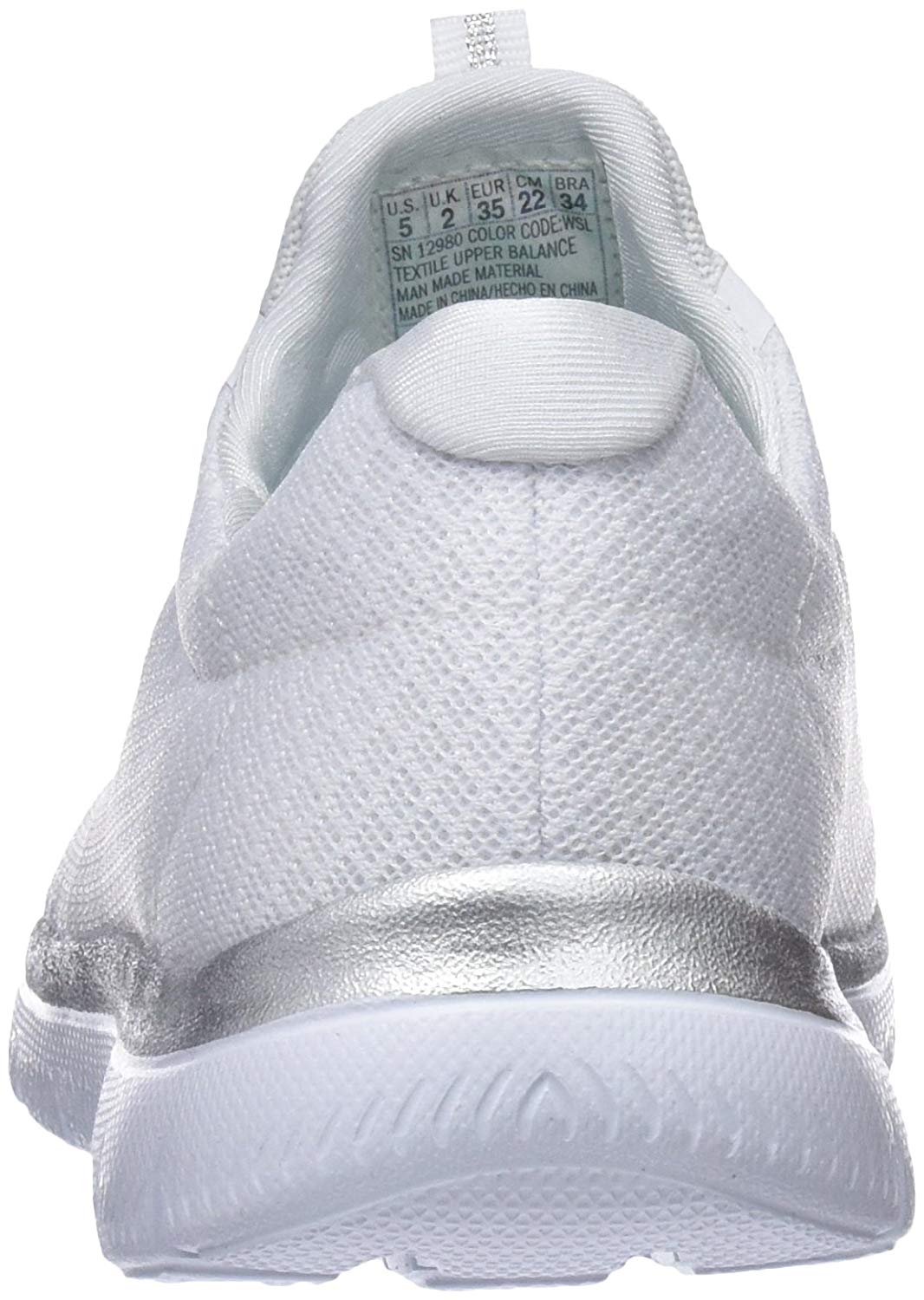 Skechers Womens Summits Low Top Bungee Fashion Sneakers, White, Size 8.5 rUU6 | eBay