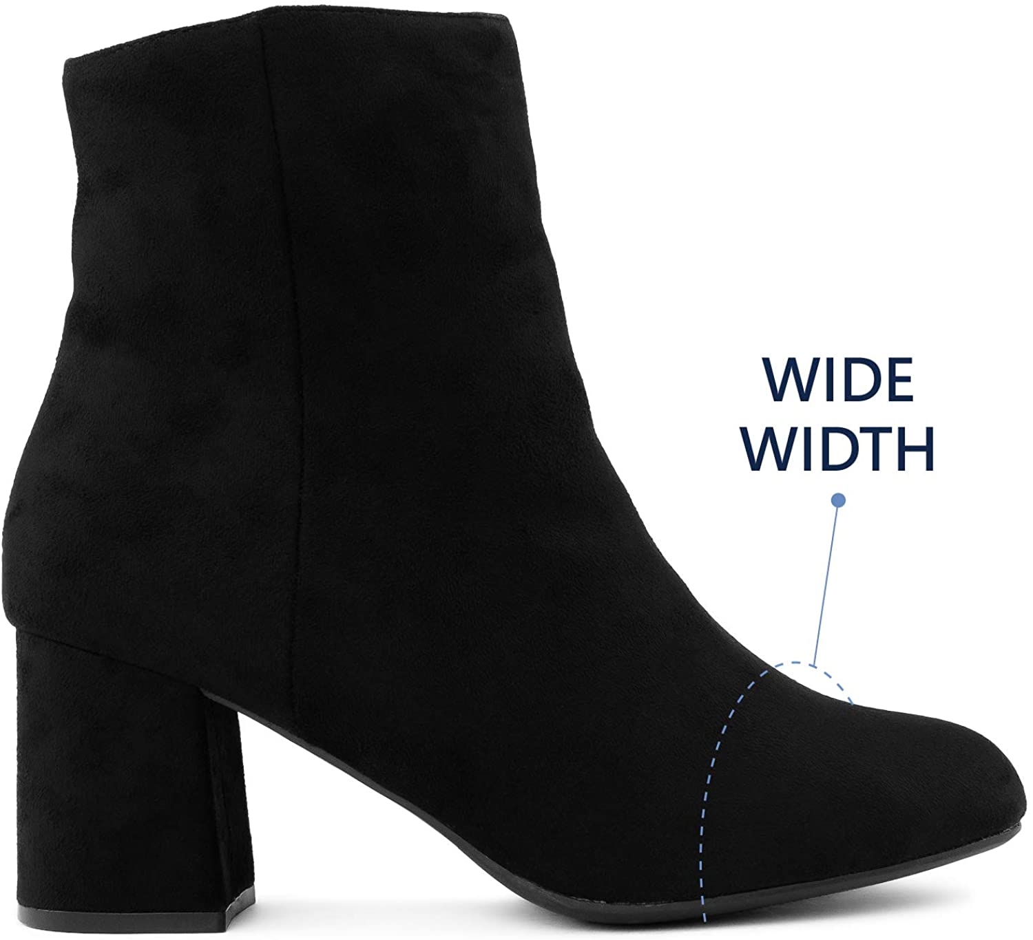extra wide width block heels