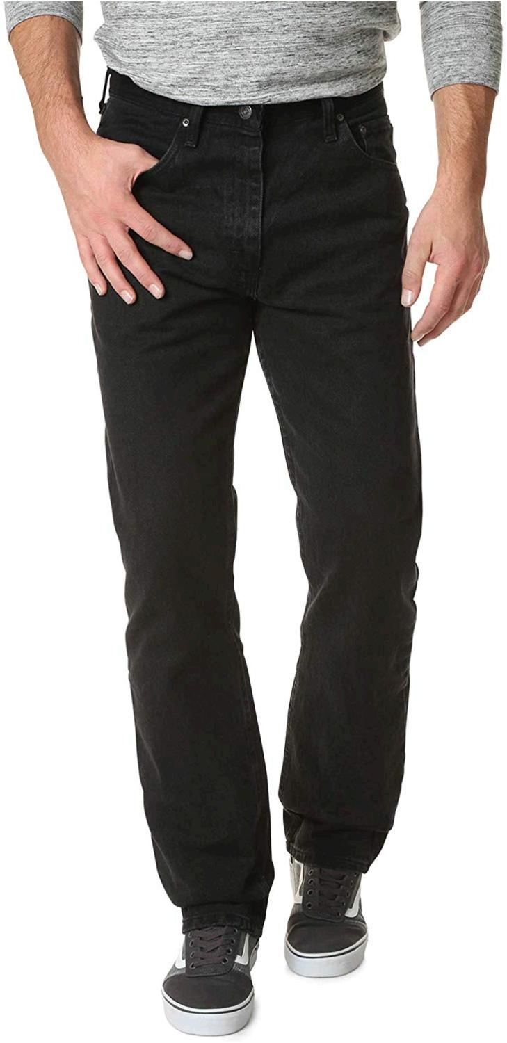 Wrangler Authentics Men's Classic 5-Pocket Relaxed Fit, Black, Size 33W ...
